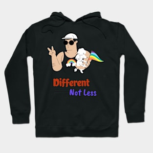 Different Not Less, Gay pride Hoodie